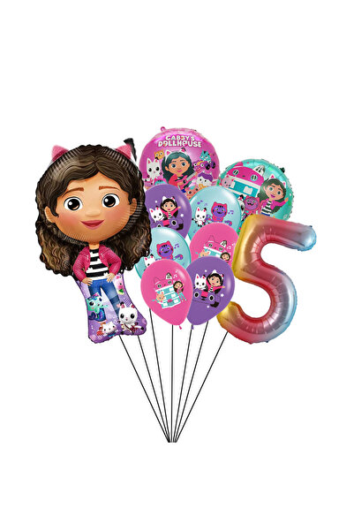 Choice كما هو موضح، 5-10 قطع/مجموعة بالونات عيد ميلاد بيت الدمى غابي، بالونات...