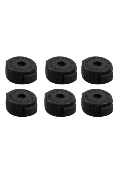 choice2 Black 6Pcs Drum Set Cymbal Caps - Quick Release Nut Screw Fixing Buck...