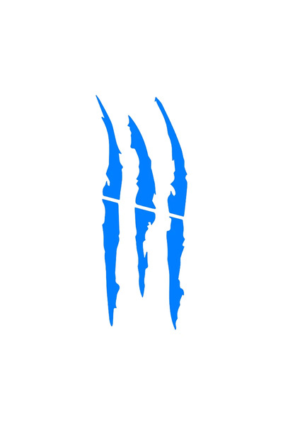 Choice ملصق أزرق للدراجات النارية والسيارات، ملصق عالمي بخطوط مخدوشة، عاكس، م...