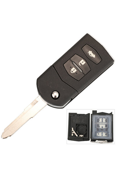 Choice1 حامل صغير بثلاثة أزرار، غطاء مفتاح سيارة قابل للطي ثنائي/ثلاثي الأزرا...