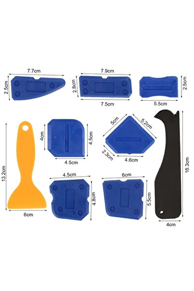 Choice GJ-9pcs 9pcs Caulking Tool Kit Sealant Finishing Tool Portable Grout S...