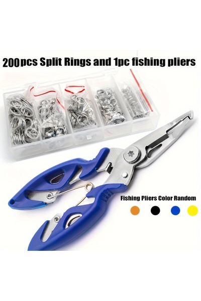 Choice 200 قطعة وقطعة واحدة 100/200 قطعة من وصلة طعم حلقية منقسمة من الفولاذ ...