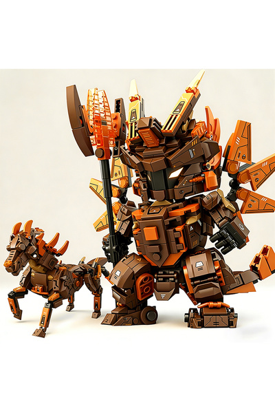 Choice لا يوجد صندوق مع سلاح 2 في 1 مكعبات بناء روبوت متحولة بطل خارق ميكا مح...