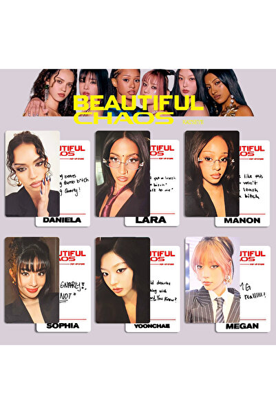 Choice مجموعة بطاقات صور ألبوم كاتساي الجديد "الفوضى الجميلة" (6 قطع) - بطاقا...