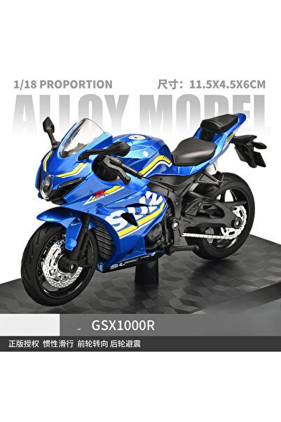 Choice8 GSX 1000R Blue 1:18 Hayabusa R1 GSX1000R CBR 1000RR Motorcycle Model ...