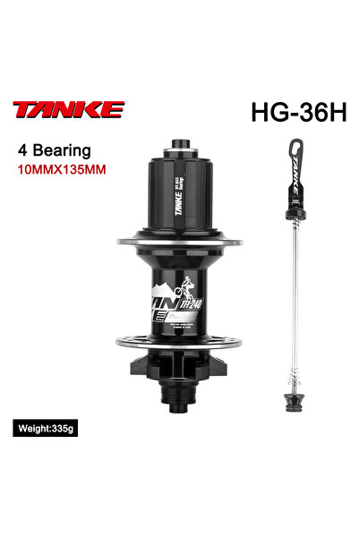 Choice محور خلفي أسود 36H TANKE MTB 120 Click Hub 6 NBK Bearing أمامي وخلفي 3...