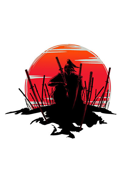 Choice ملصق سيارة من مادة PVC، مقاس 13 سم، بتصميم مستوحى من محاربي الساموراي،...