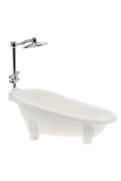 Choice حوض استحمام مصغر بحجم واحد لبيت الدمى، أثاث وإكسسوارات حمام، ديكور حما...