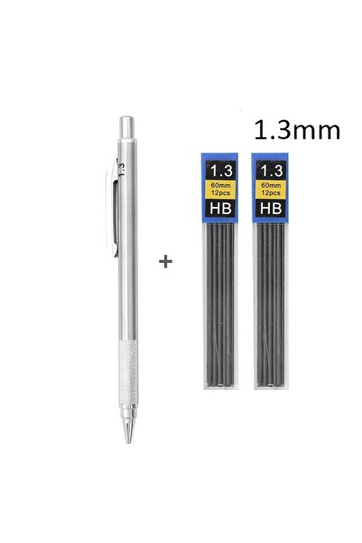 Choice قلمان رصاص معدنيان ميكانيكيان، مقاس 1.3 مم، بديل لأقلام الرصاص الميكان...