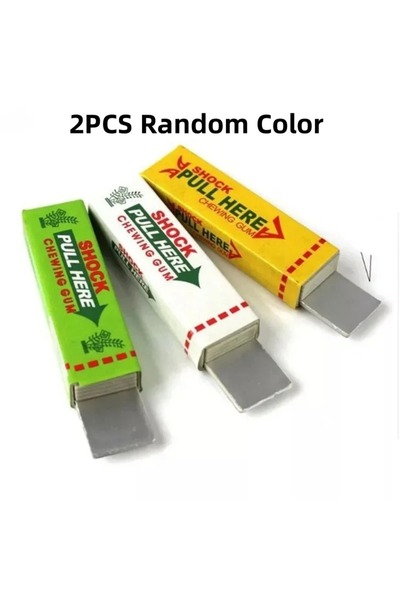 Choice علكة مضغ كهربائية بلون عشوائي، قطعتان، لعبة صدمات كهربائية، هدية، أداة...