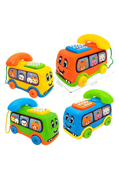 Choice لعبة تعليمية عشوائية للأطفال على شكل حافلة هاتف، مناسبة للأطفال الصغار...