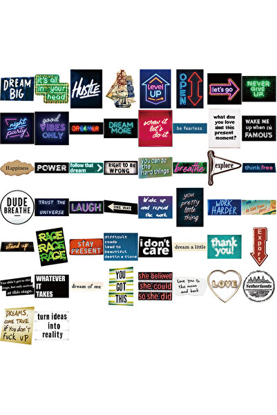 Choice 50PCS 50 Pcs Edgy Urban Graffiti Tag Stickers - Waterproof PVC Cartoon...