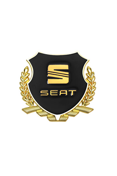 Choice For 2pcs gold 3D Metal Car Emblem Side Trunk Door Window Sticker Decor...