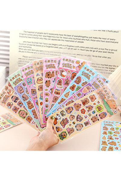 Choice ١٠ أوراق ملصقات كابيبارا إيليمنت ألتيميت كيوت سكرابوكينغ ستيك كوليكشن ...