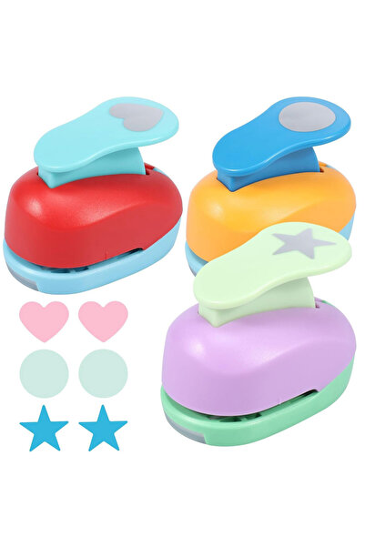 Choice 8810 مجموعة ثقوب إبداعية يدوية الصنع مكونة من 3 قطع، ثقوب دائرية/نجمية...