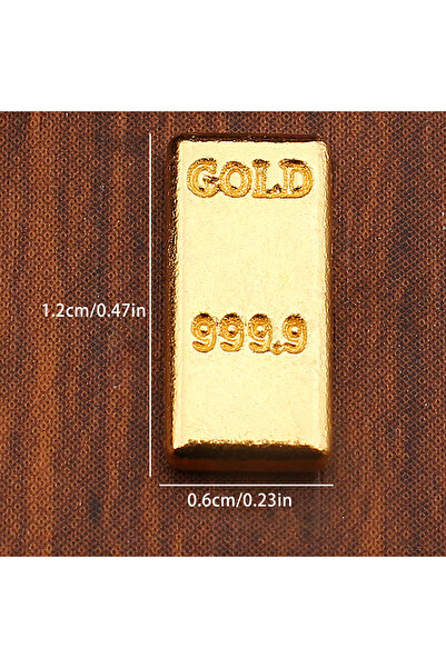 Choice 50 قطعة ذهبية، 50 قطعة/مجموعة، زينة مصغرة من سبائك الذهب اللامعة لبيوت...