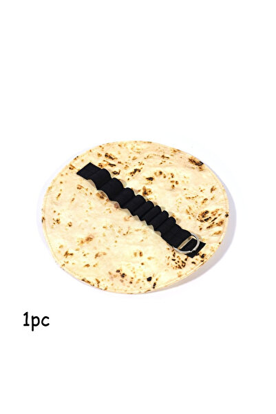 Choice 1pc Food-Themed Canvas Pencil Bag – Fun Burrito Pancake Design, Uses f...