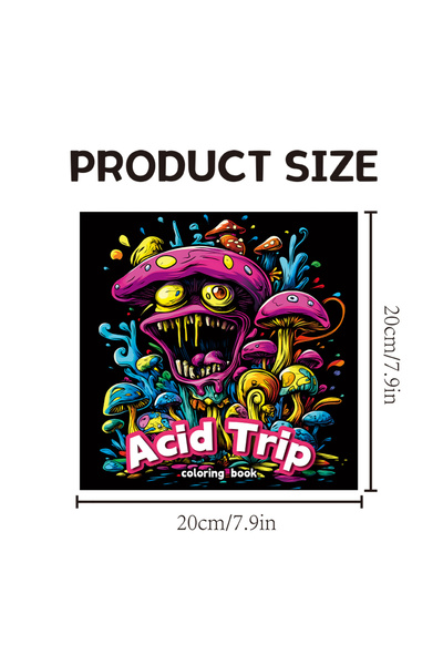 Choice كتاب تلوين عالم الفطر المتعدد، كتاب صور للكبار، تصميم أصلي