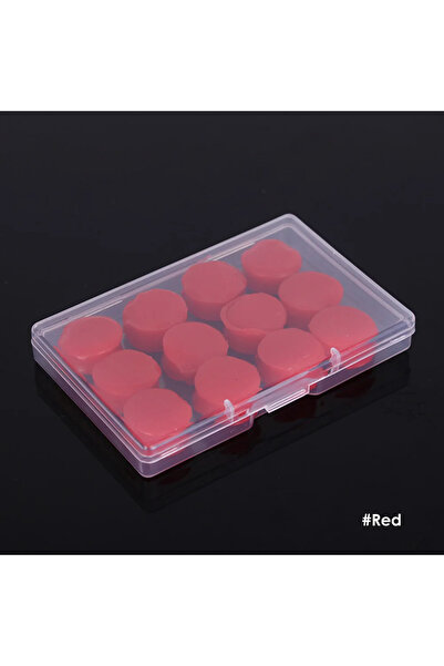 Choice Red 12Pcs Silicone Sleeping Ear Plugs Noise Reduction Anti Snore Sound...