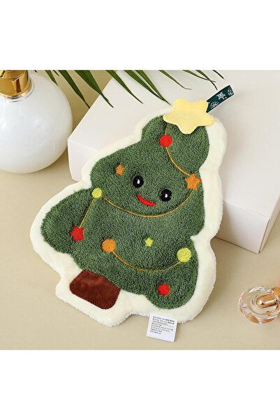 Choice A3 Coral Fleece Christmas Santa Claus Hand Towels Water Absorption Qui...