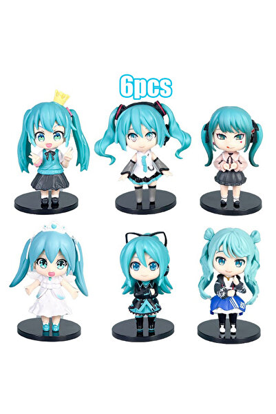 BANDAI ٦ قطع - بدون صندوق، سلسلة هاتسون ميكو كيو، سينامورول، بيابرو، الجيل ال...