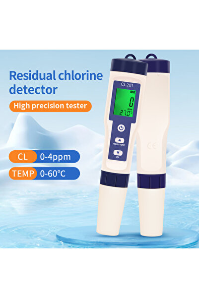 Choice جهاز اختبار الكلور المتبقي الرقمي 2 في 1، جهاز اختبار جودة المياه متعد...