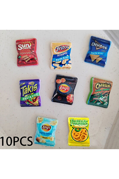 Choice مجموعة من 10 قطع من إكسسوارات بيت الدمى المصغرة للعب التخيلي، بحجم واح...