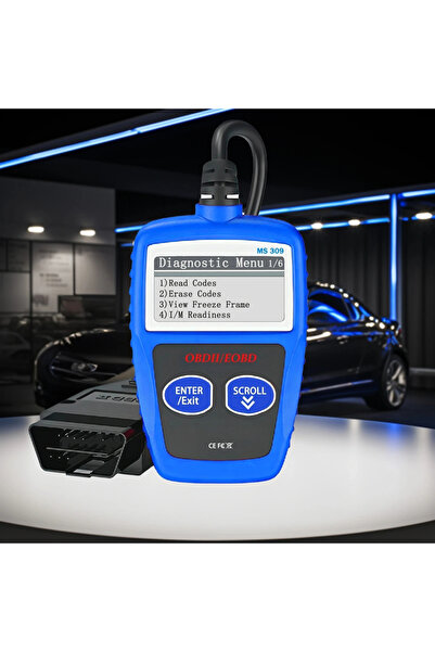 Choice Red MS309 OBD2 Scanner Tool - Upgraded Version, Red and Black PVC Diag...