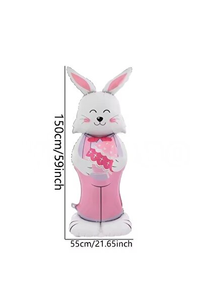 Choice 4D Standing Miss Indoor Outdoor Standing Easter Rabbit Balloon Bunny E...