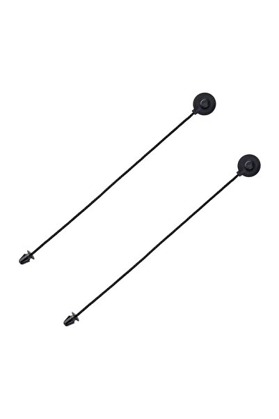 Choice أربطة سوداء لرف صندوق السيارة الخلفي (قطعتان) لسيارة فورد فوس هاتشباك ...