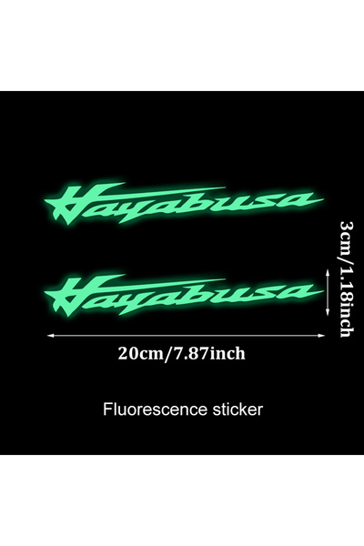 Choice6 Fluorescence Motorcycle Sticker Waterproof Decal for Suzuki Hayabusa ...