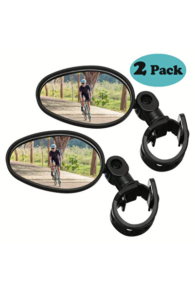 Choice 2Pcs 1/2PC Bike Mirror 360 Degree Adjustable Rotatable Handlebar Mirro...