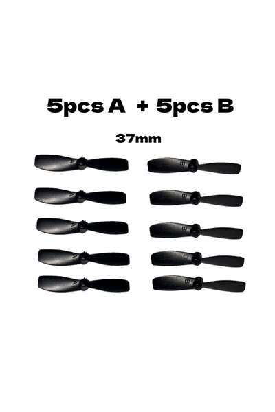 Choice 5 أزواج A B 37 مم 5/10 قطع طائرة يتم التحكم فيها عن بعد، مروحة بمحرك ت...