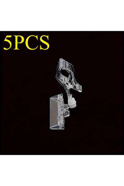 Choice 5pcs Clear Plastic Retail Price Tag Holders - Durable Sign Display Cli...