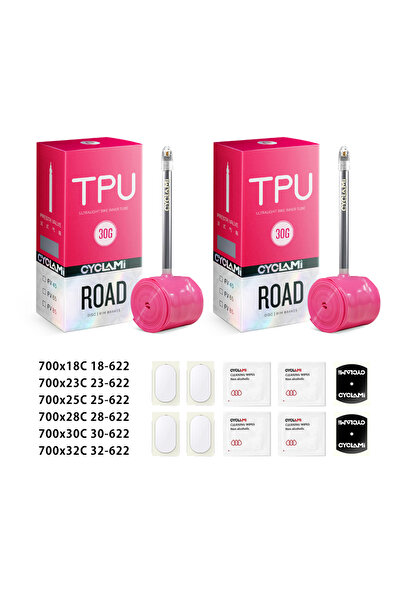 Choice Presta Valve 700c 85mm 18-32C 2 pcs CYCLAMI Bike Inner Tube Stainless ...