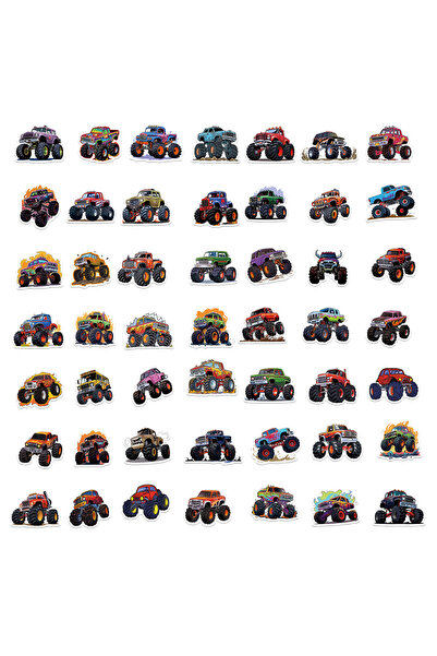 Choice 50 قطعة أو 100 قطعة من ملصقات شاحنات كرتونية لطيفة من الفينيل للأمتعة ...