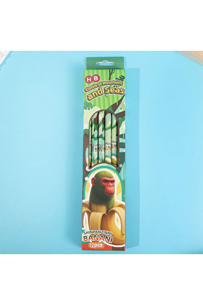 Choice B 12 قطعة/علبة أقلام رصاص من سلسلة شان هاي جينغ الأجنبية HB مع ممحاة، ...