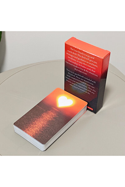 Choice مجموعة بطاقات أوراكل الحب الحمراء 10.3 × 6 سم - 54 بطاقة رومانسية حديث...