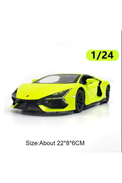 choice2 Green 1:24 Scale Lambor Revuelto Car Model Toy Alloy Diecast Sound Li...