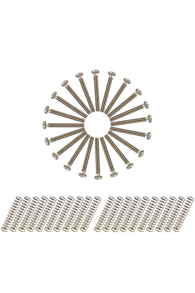 choice2 Chrome Phrilam 20-Pack 32MM Nickel Finish USA/Imperial Thread Humbuck...