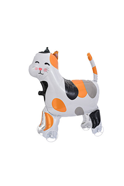 Choice بالونات أخرى من رقائق الألومنيوم على شكل قطة كاليكو بعجلات، قطعة واحدة...