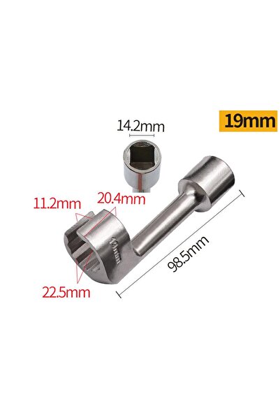 Choice3 مجموعة مفاتيح ربط خط حقن وقود الديزل 19 مم 12/14/16/17/18/19 مم