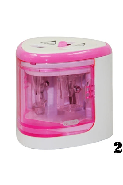 Choice Pink New Useful Battery Operated Electric Pencil Sharpener W/2 Holes 6...