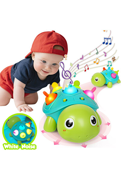 Choice لعبة السلحفاة الموسيقية للأطفال HLX229A مع أضواء وأصوات | زحف، عجلات 3...