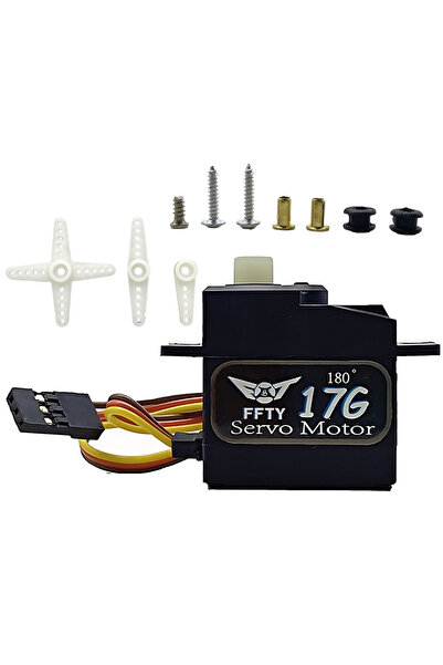 Choice1 محرك سيرفو صغير 17 غرام، 180 درجة، 6 فولت، عزم دوران 2.3 كجم·سم، تروس...