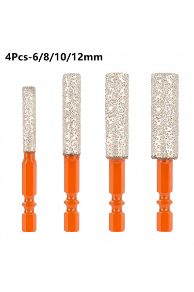 Choice5 4Pcs-6 8 10 12mm 6-12mm Hexagonal Shank Dry Ceramic Tile Diamond Dril...