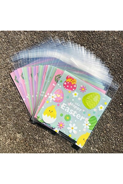 Choice ١٠٠ قطعة من أكياس حلوى عيد الفصح بنمط عشوائي، أكياس تغليف هدايا ووجبات...