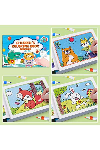 Choice Cat version Cartoon Animal Drawing Book, Children's Coloring Book, Gra...