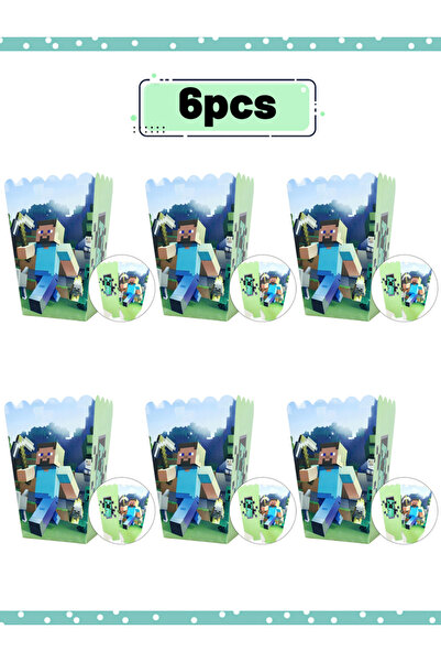 Miniso Rice flower box 1 Pixel game Birthday party cartoon printed supplies, ...