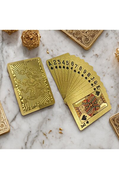 Choice أوراق لعب مطلية برقائق ذهبية، مجموعة أوراق بوكر مقاومة للماء ومتينة، أ...